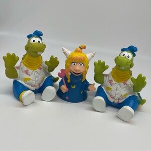 Vintage Eureeka's Castle: Eureeka & Magellan Pizza Hut Plastic Puppets  Lot Of 3